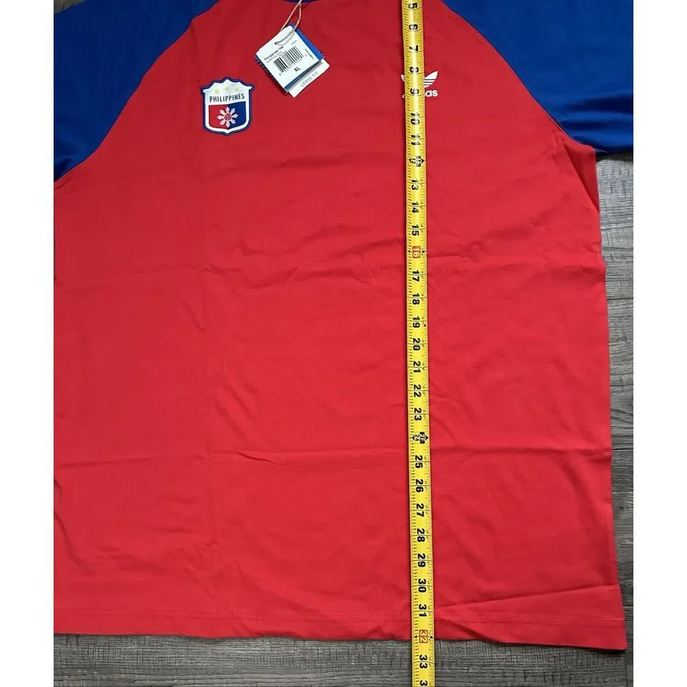 RARE‎ - Adidas ORIGINALS Philippines Red Blue Shirt Loose Fit Size XL